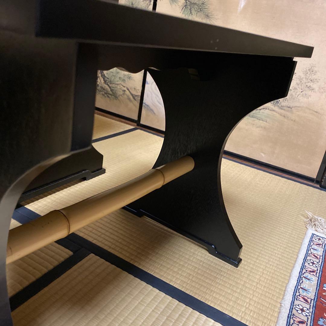 茶道具 立礼棚（りゅうれいだな） 点茶盤 掻合塗 表用セット