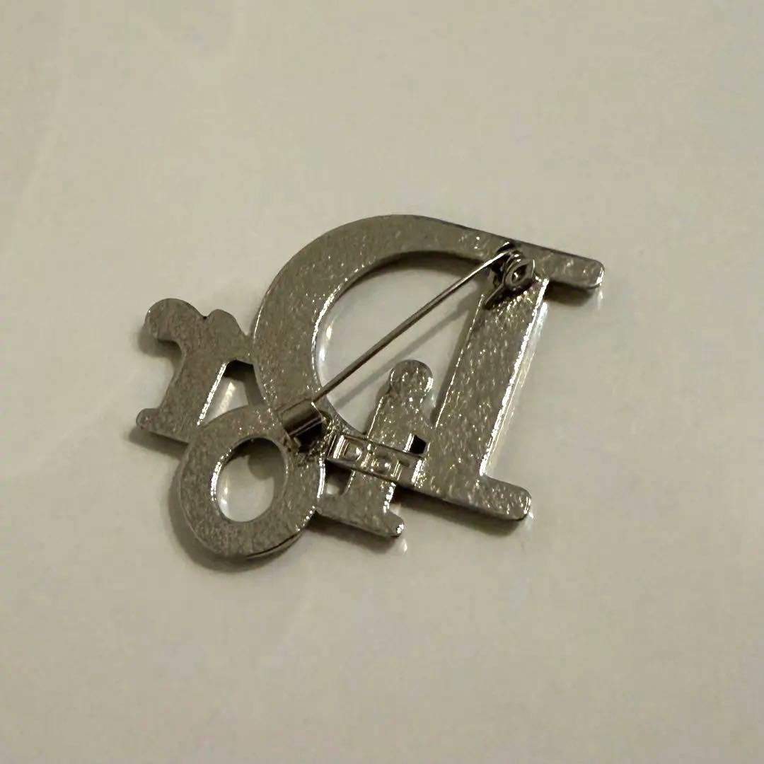 Dior ロゴブローチ ライトストーン付き ディオール 美品
