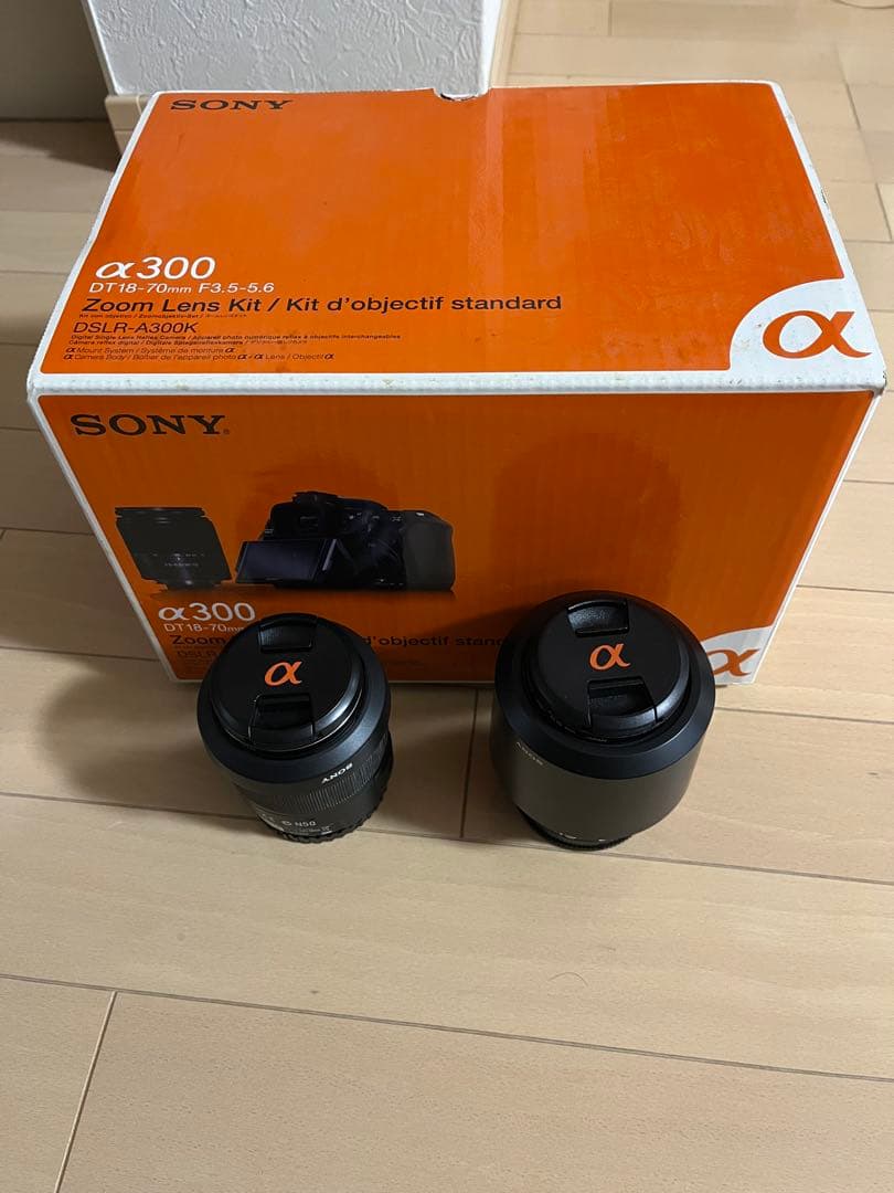 美品 SONY α300 元箱付 デジタル一眼レフカメラ本体+レンズ3個セット