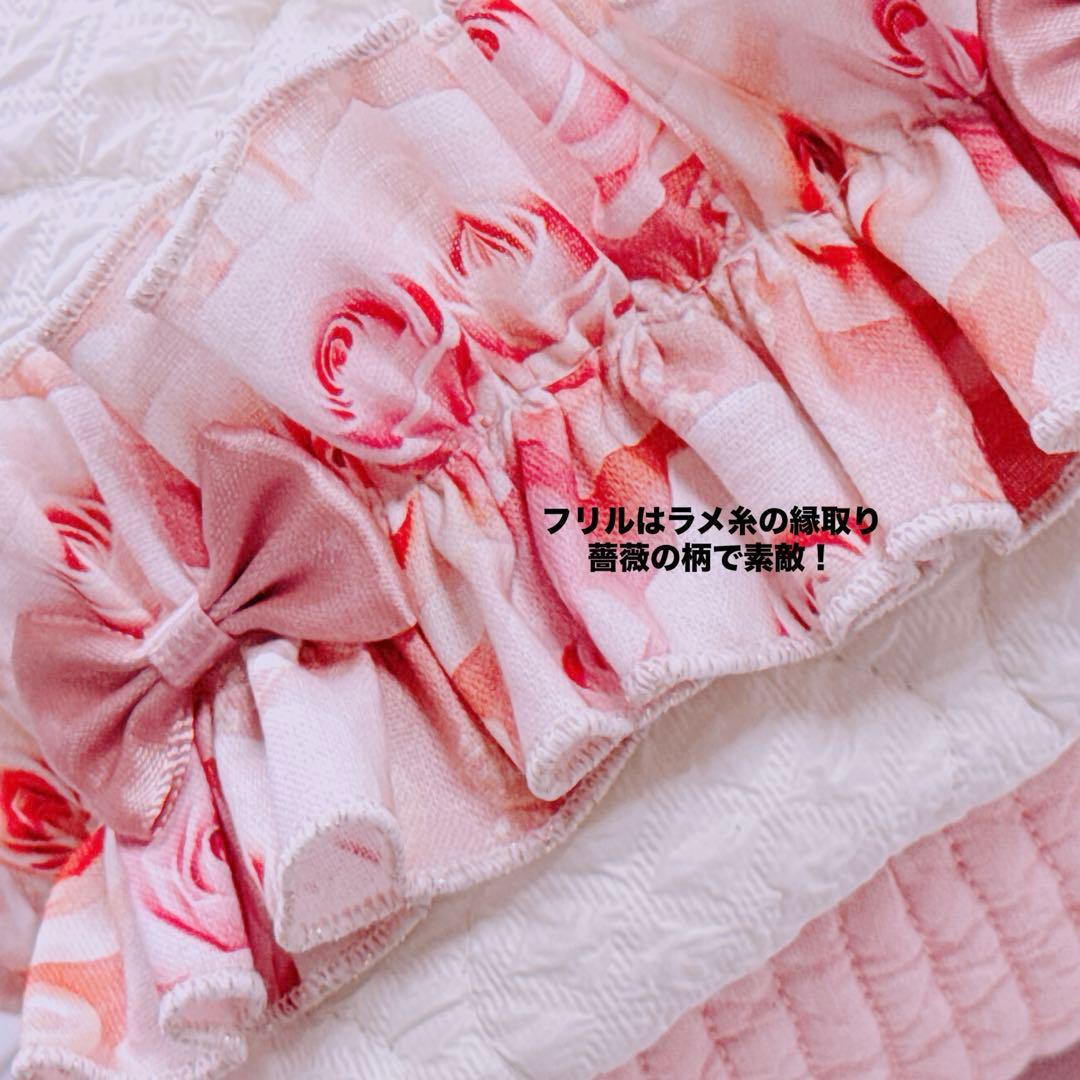 フ*ー様 コヤンイサムチョン♡リトルサンダーちゃんの薔薇と蝶々のフリルトートバッ