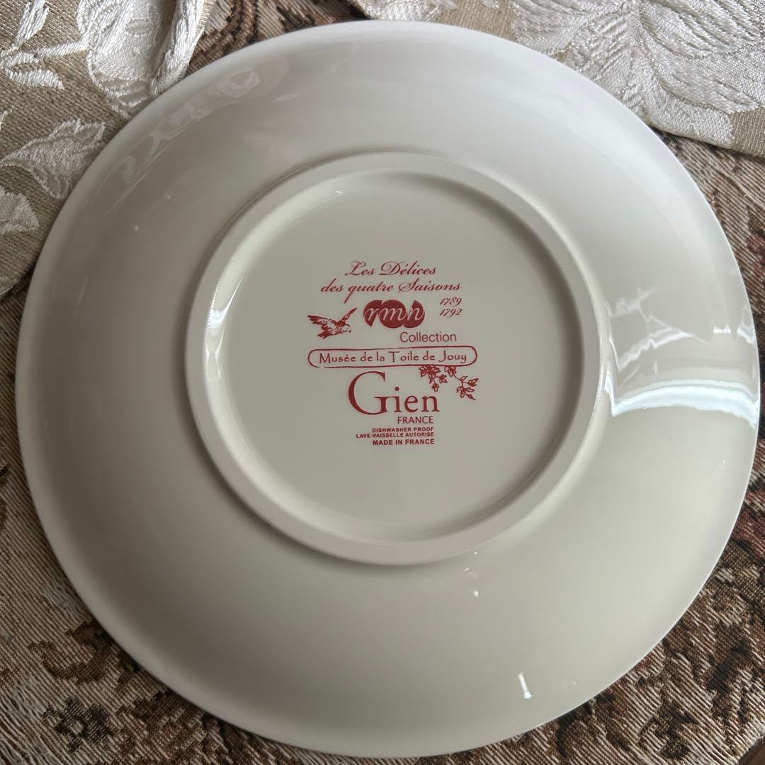 希少フランスGien【 Toile de Jouy 】トワルドジュイ プレート大
