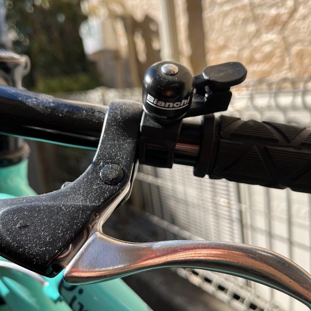 Bianchi Pista チェレステ7段変速 子供用クロスバイク　オマケ付