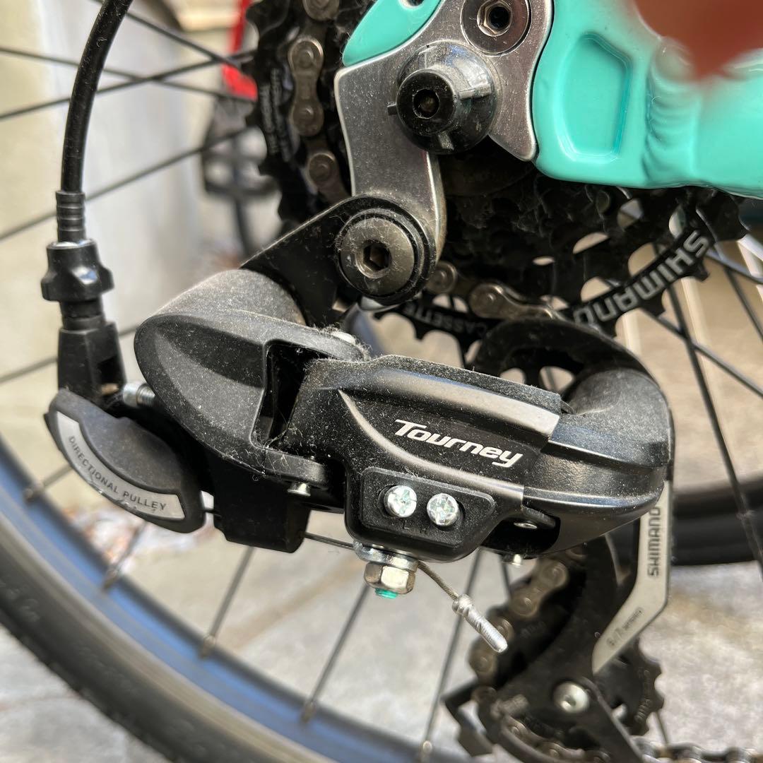 Bianchi Pista チェレステ7段変速 子供用クロスバイク　オマケ付
