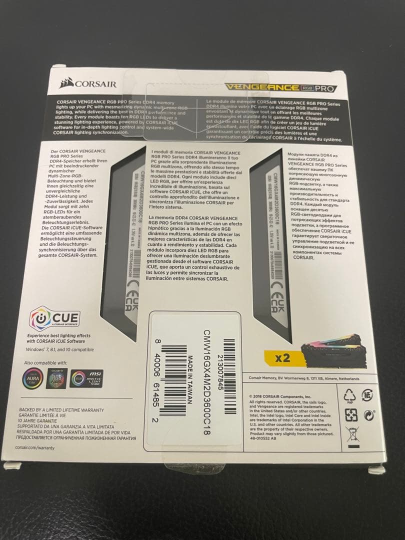 CORSAIR DDR4-3600MHz メモリ VENGEANCE 16GB