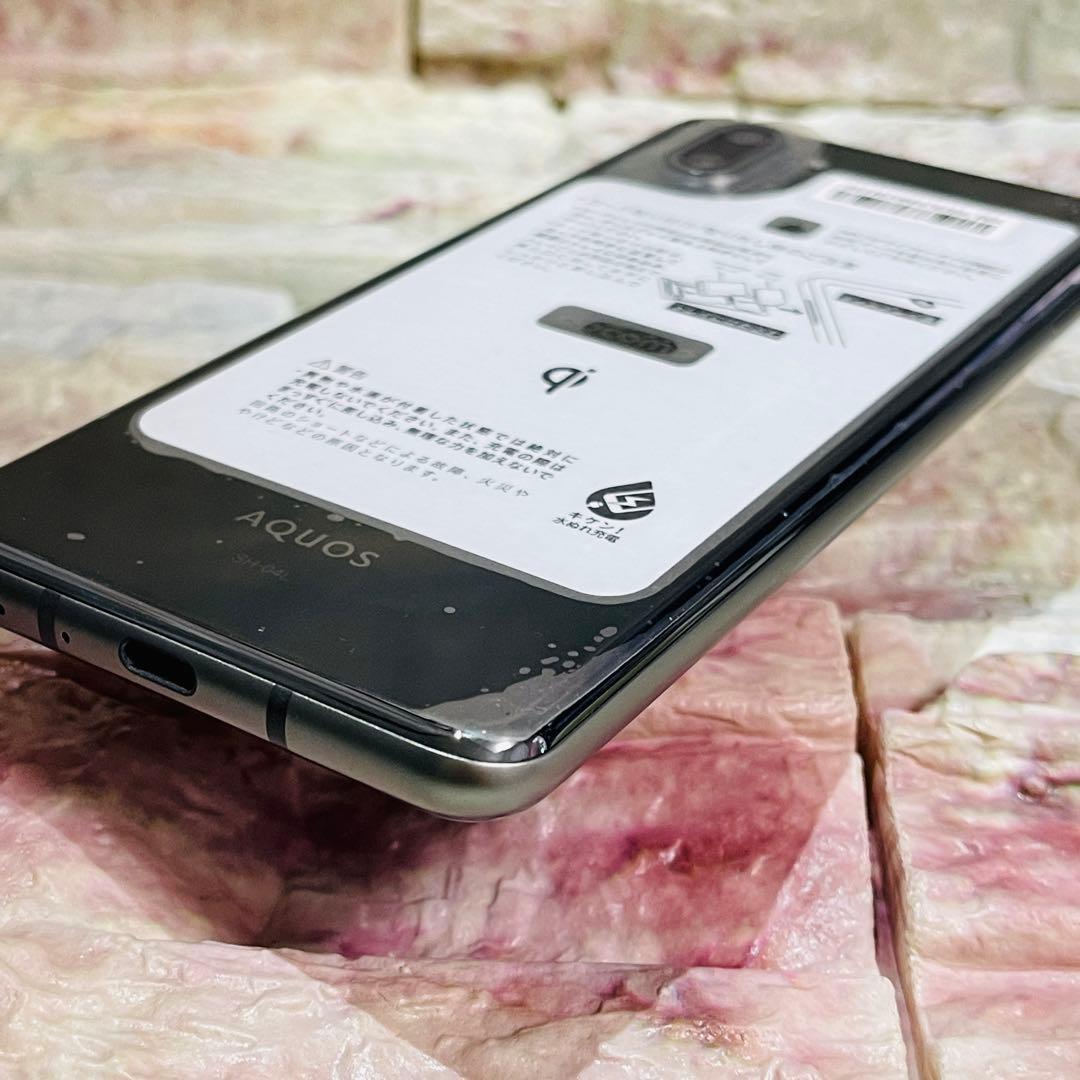 美品 SIMフリー AQUOS R3 128GB プレミアムブラック 電池良好