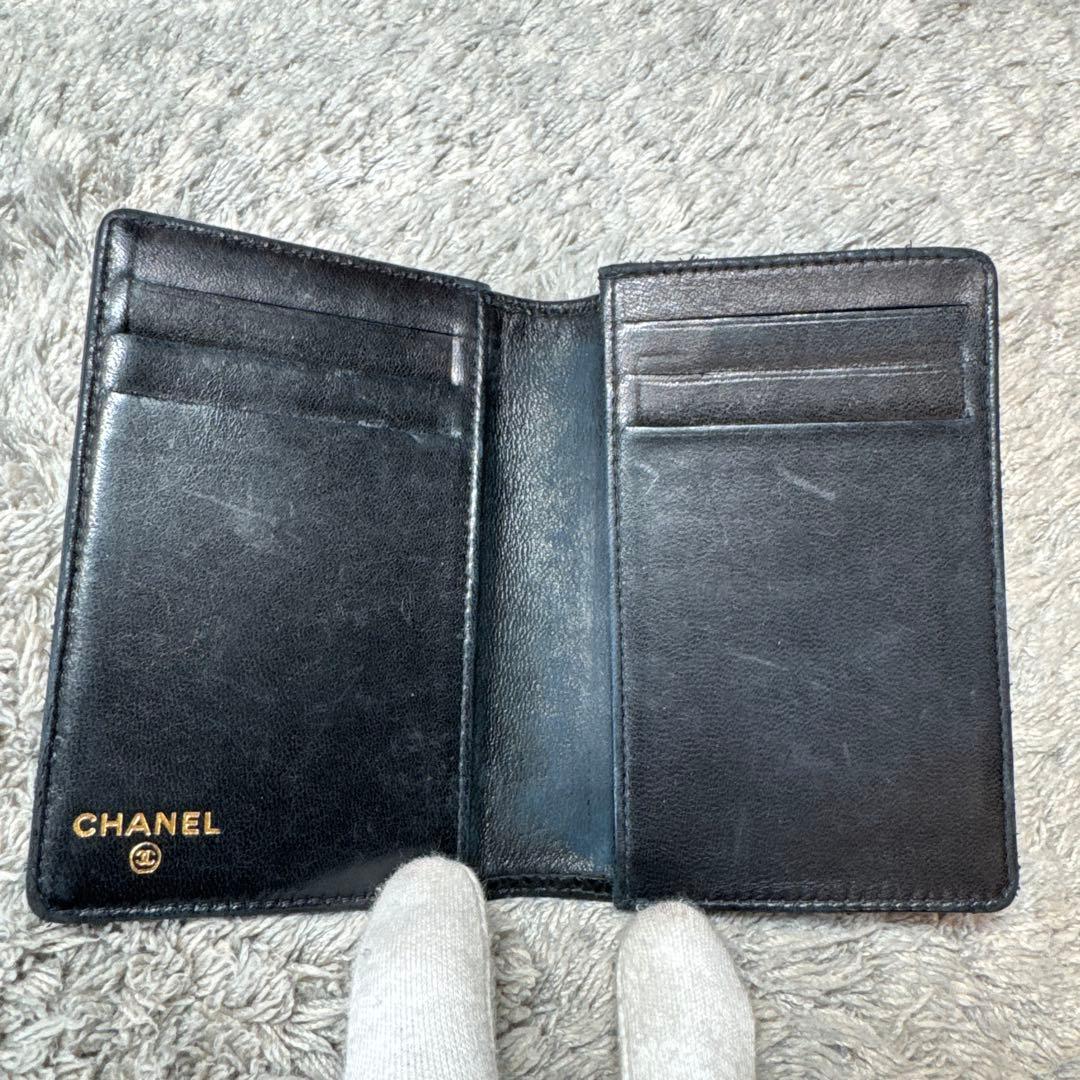 CHANEL シャネル 名刺入れ カードケース ココマーク キャビアスキン