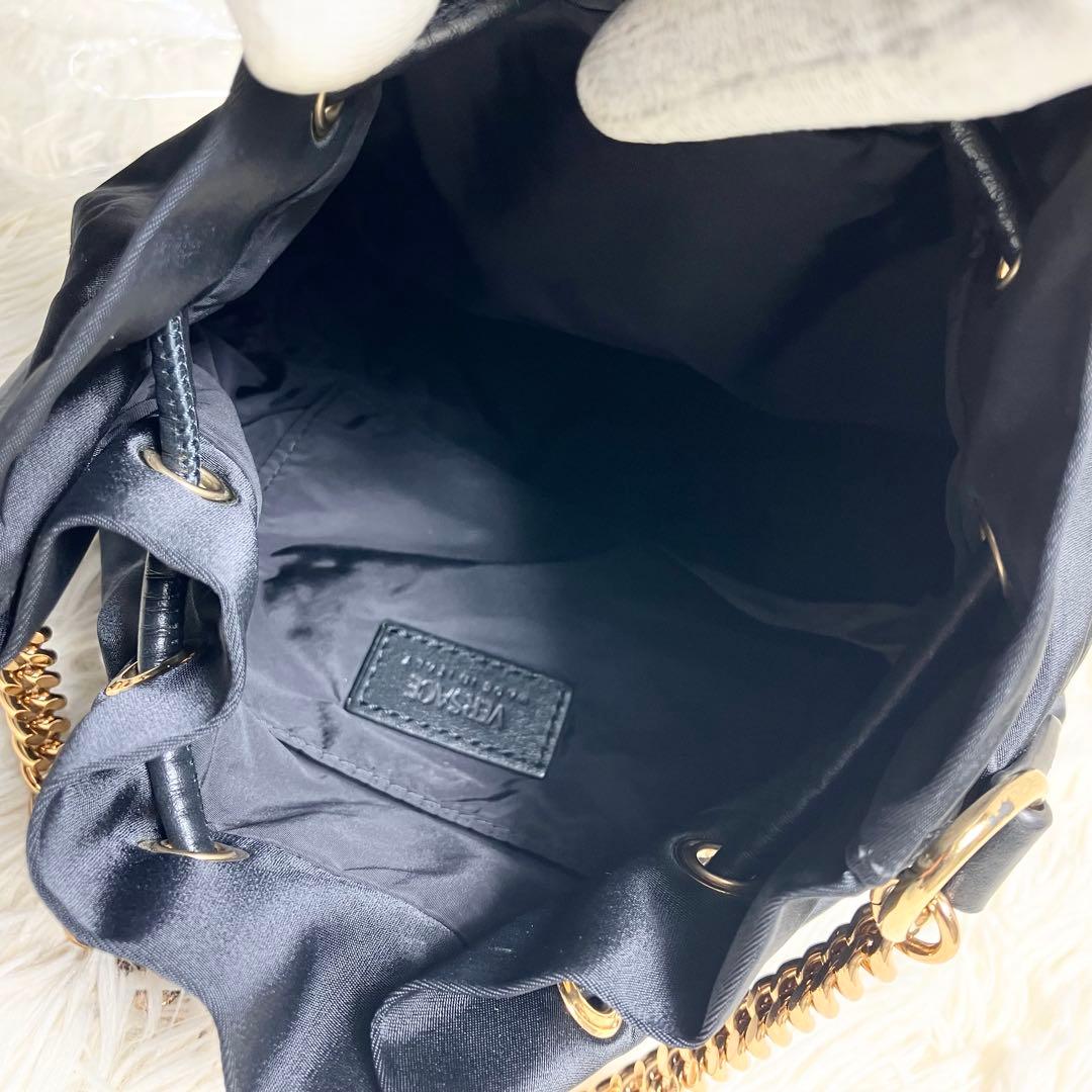 【極美品】 VERSACE ＊巾着 2wayゴールドチェーン メデューサ