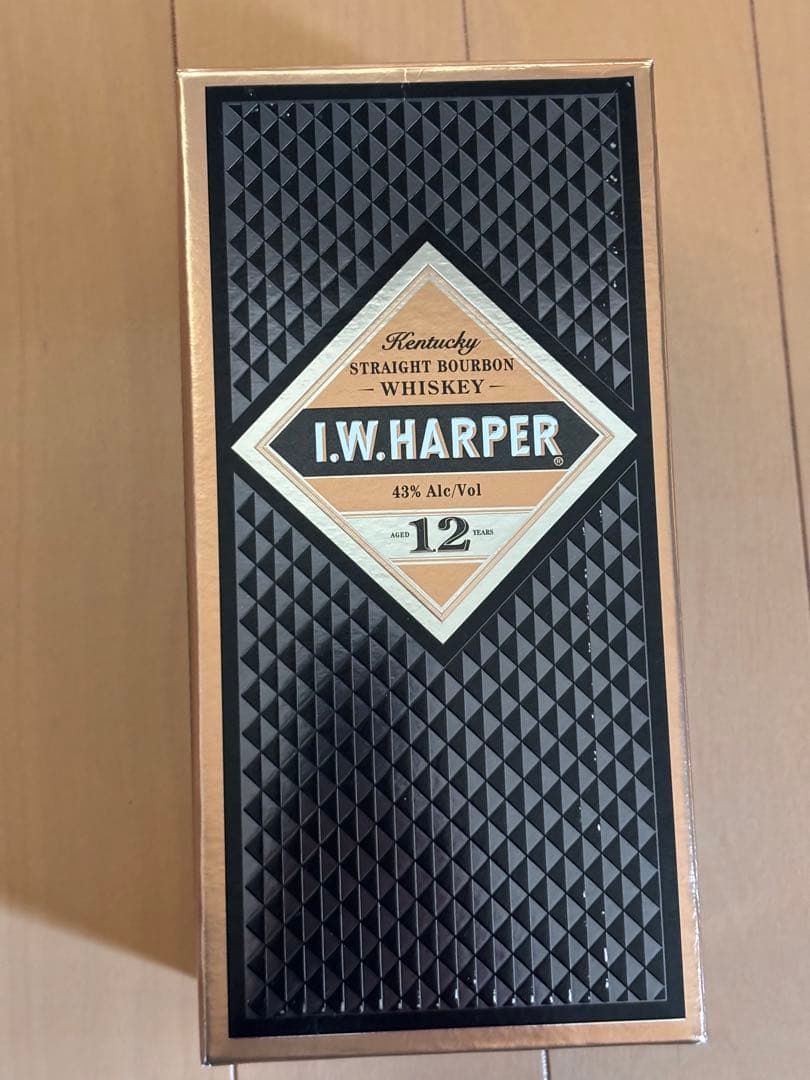 I.W. ハーパー12年 バーボンウイスキー 43% アルコール ボックス付き