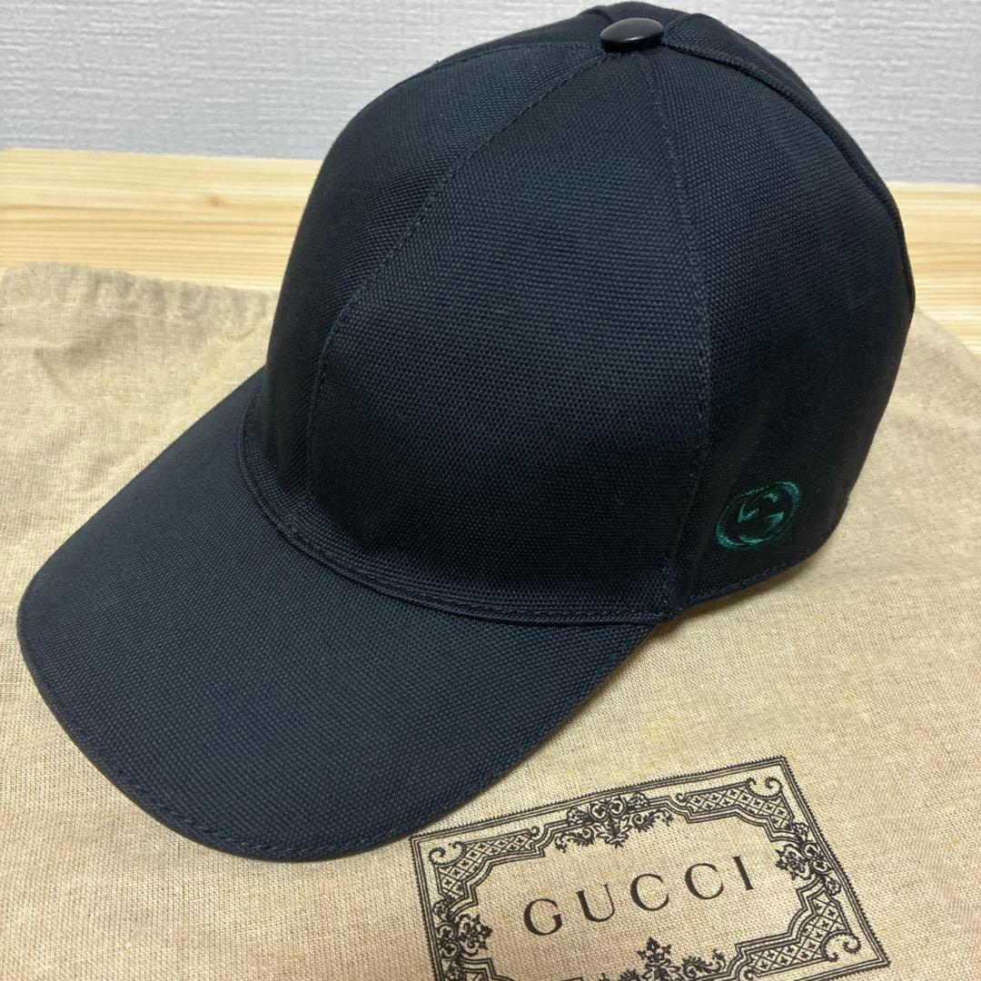 1234【美品・数回着用程度】GUCCI グッチ ベースボールキャップ L