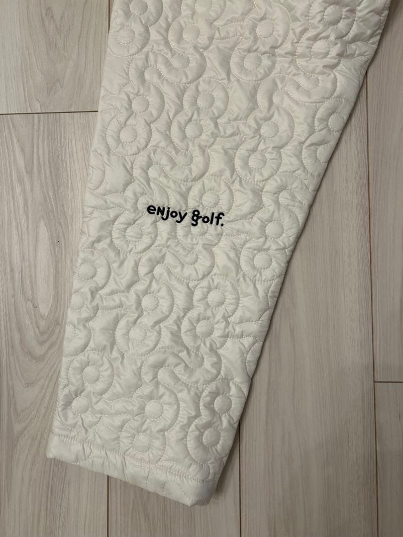 8G SHOOT ロゴキルティング中綿入りパンツ -OFF WHITE-