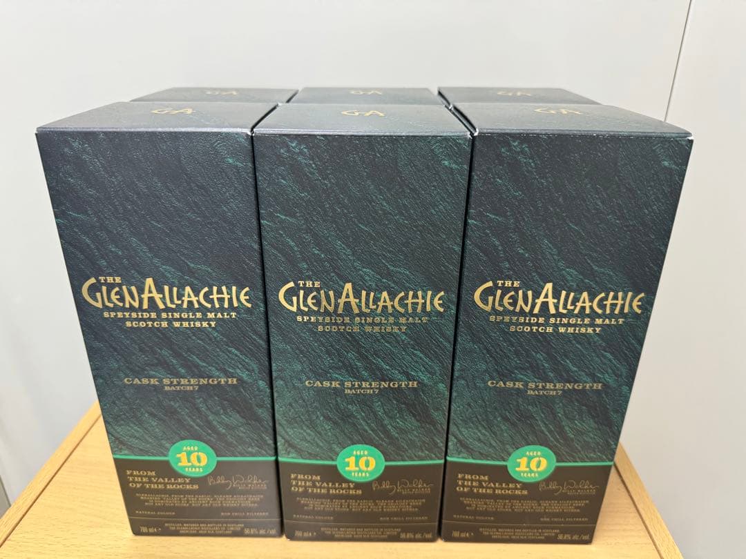 グレンアラヒー10年　カスクストレングス　バッチ7 56.8％　6本セット