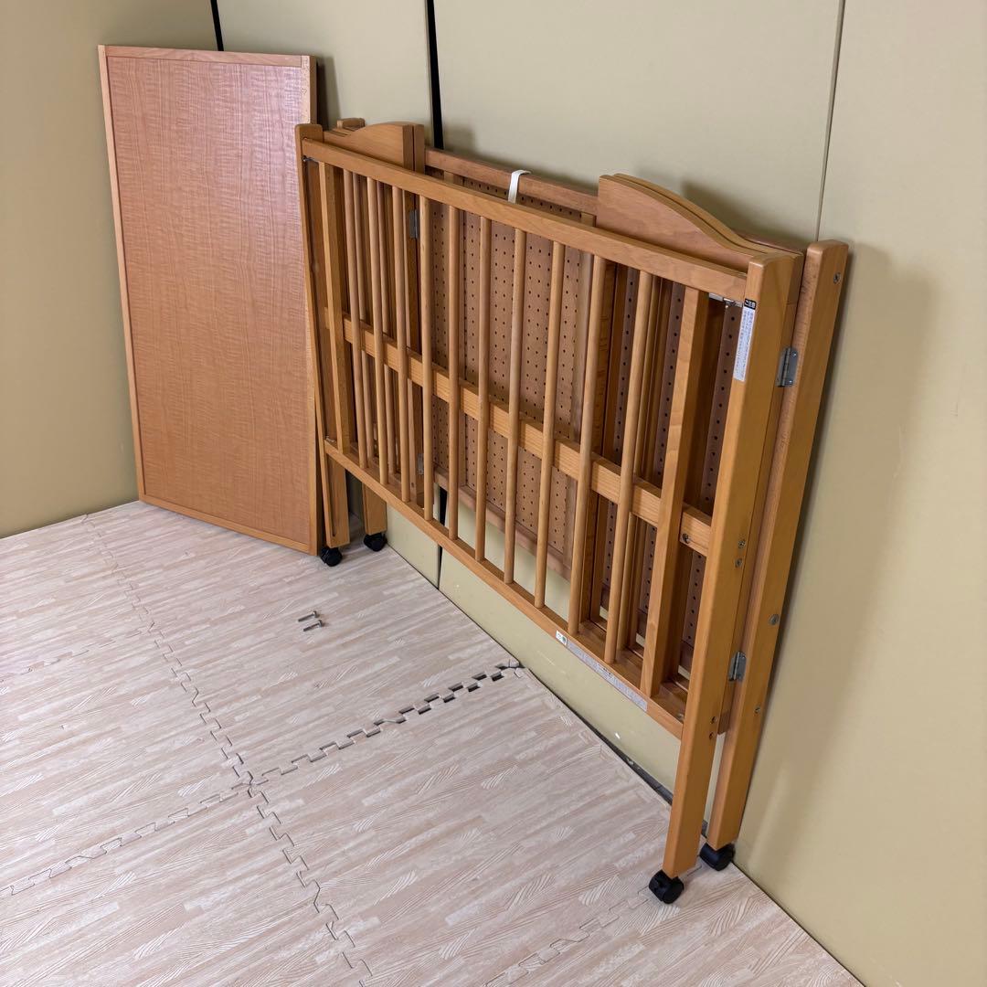 除菌清掃済　安心安全の日本製　スリーピー　ワンタッチハイベッド　ナチュラル