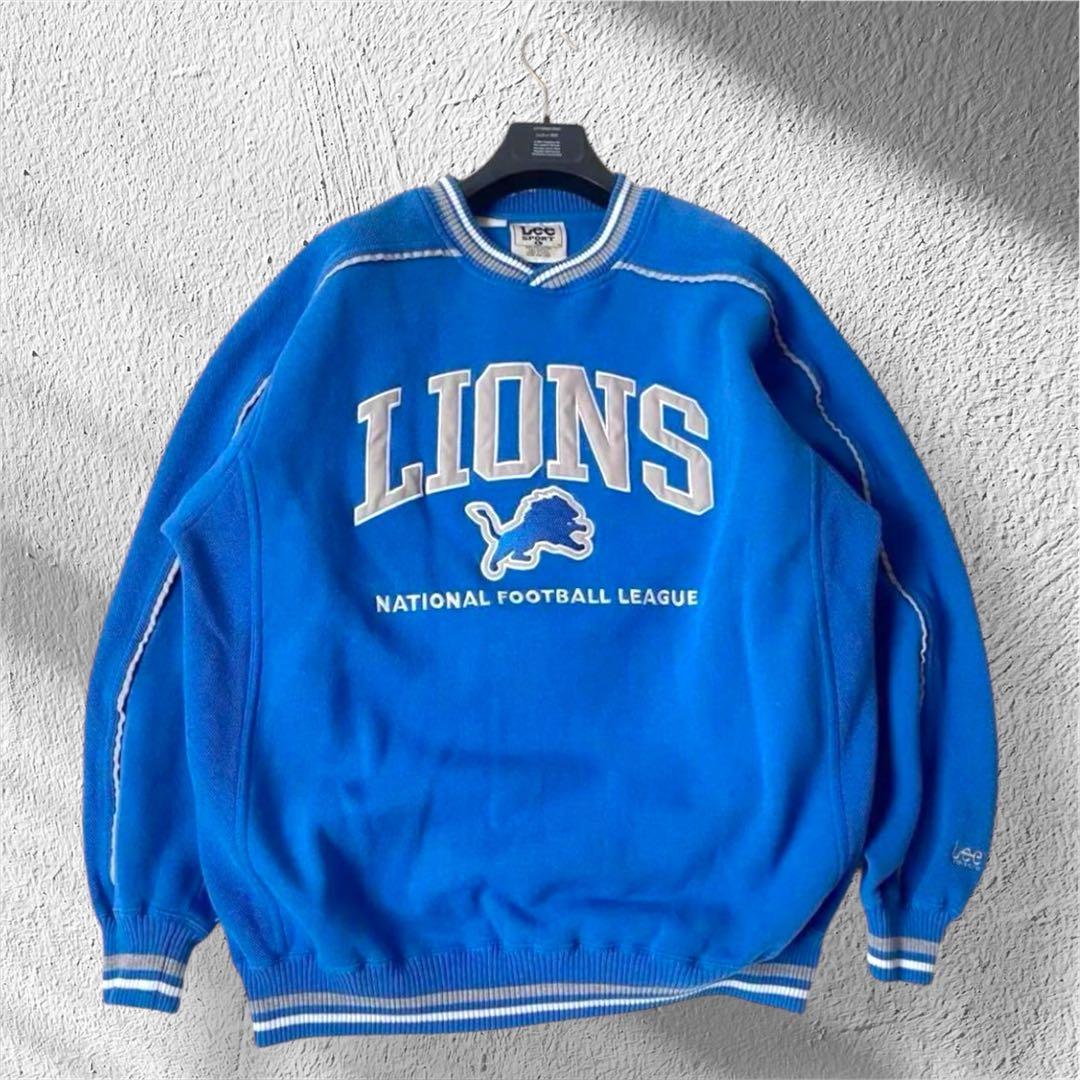 【送料無料】Lee SPORT 90S NFLライオンズスウェット L