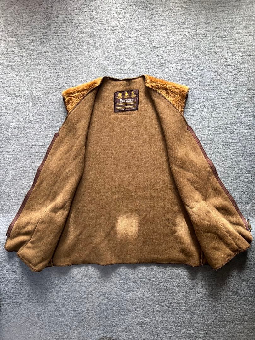 Barbour×US/Zip-Up Pile Boa Vest