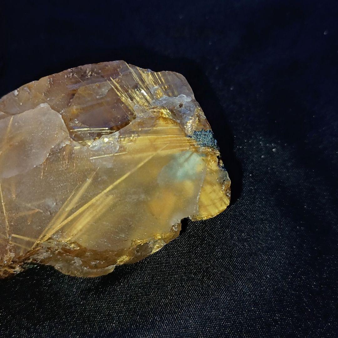 【翌日発送可】激レア ルチルクォーツ タイチンルチル 無加工 原石 金運 仕事運