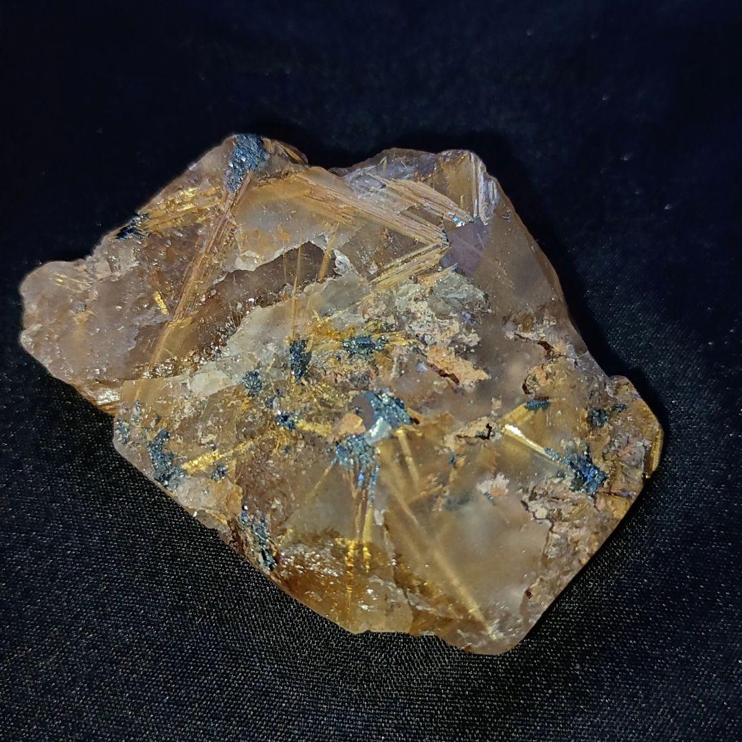 【翌日発送可】激レア ルチルクォーツ タイチンルチル 無加工 原石 金運 仕事運