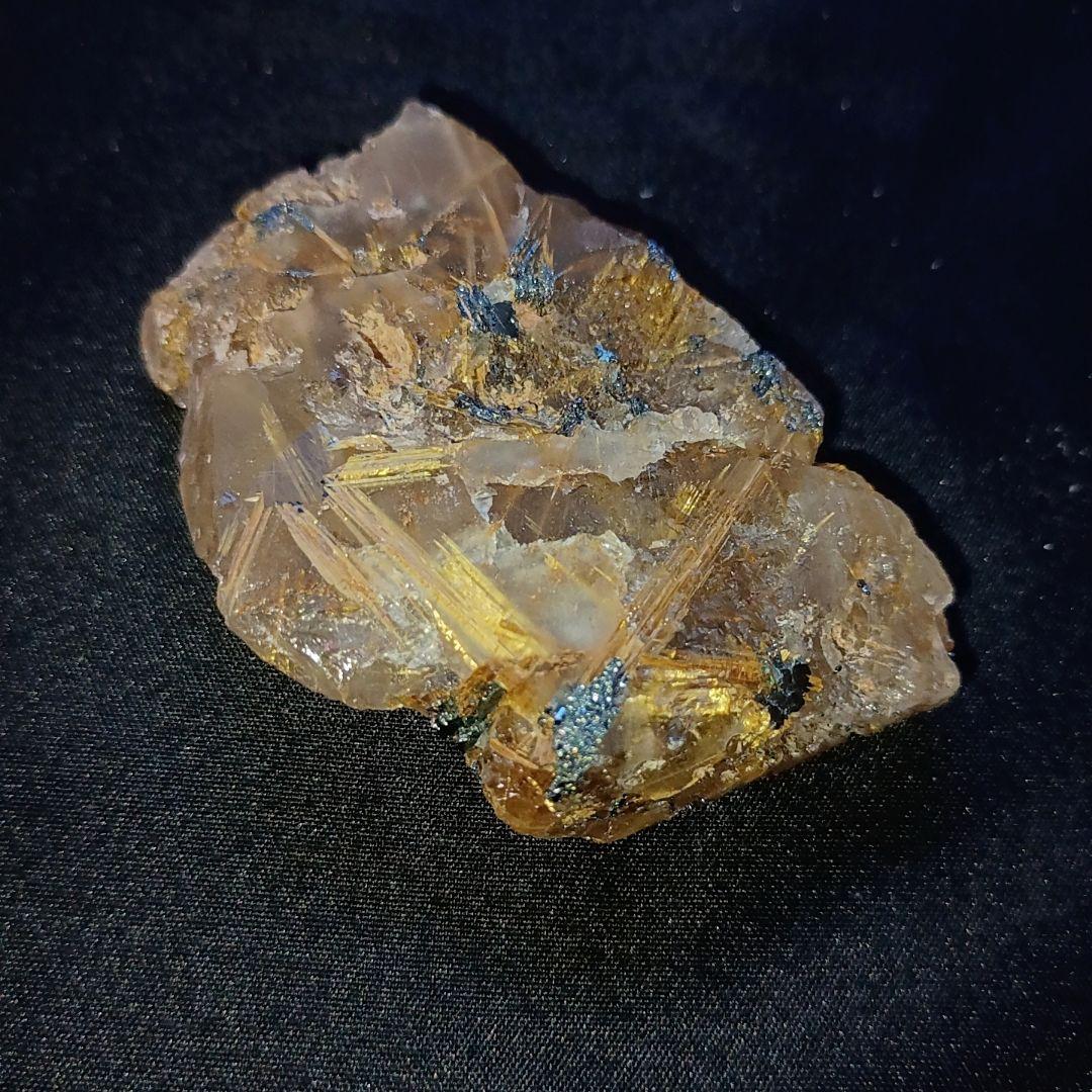 【翌日発送可】激レア ルチルクォーツ タイチンルチル 無加工 原石 金運 仕事運