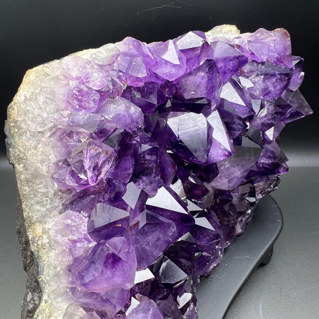 ✳️✨最高峰の濃紫ハイパワー✨極大結晶 レインボー アメジストクラスター 天然石