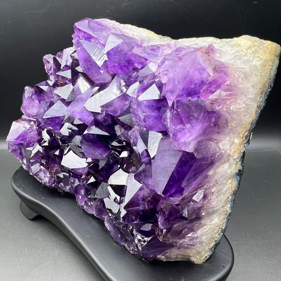 ✳️✨最高峰の濃紫ハイパワー✨極大結晶 レインボー アメジストクラスター 天然石