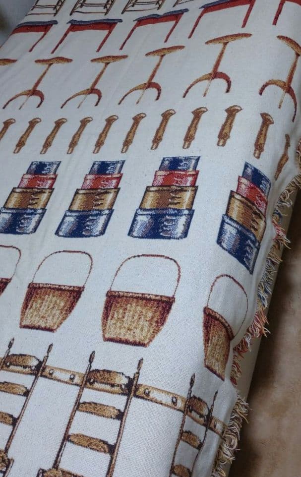 【徒歩】 ベッドカバー アメリカン カントリー マルチカバー