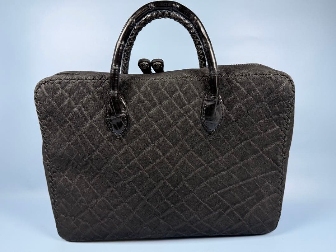 [限定品] FUNNY製STALLION,エレファント革手提げビジネスバッグ