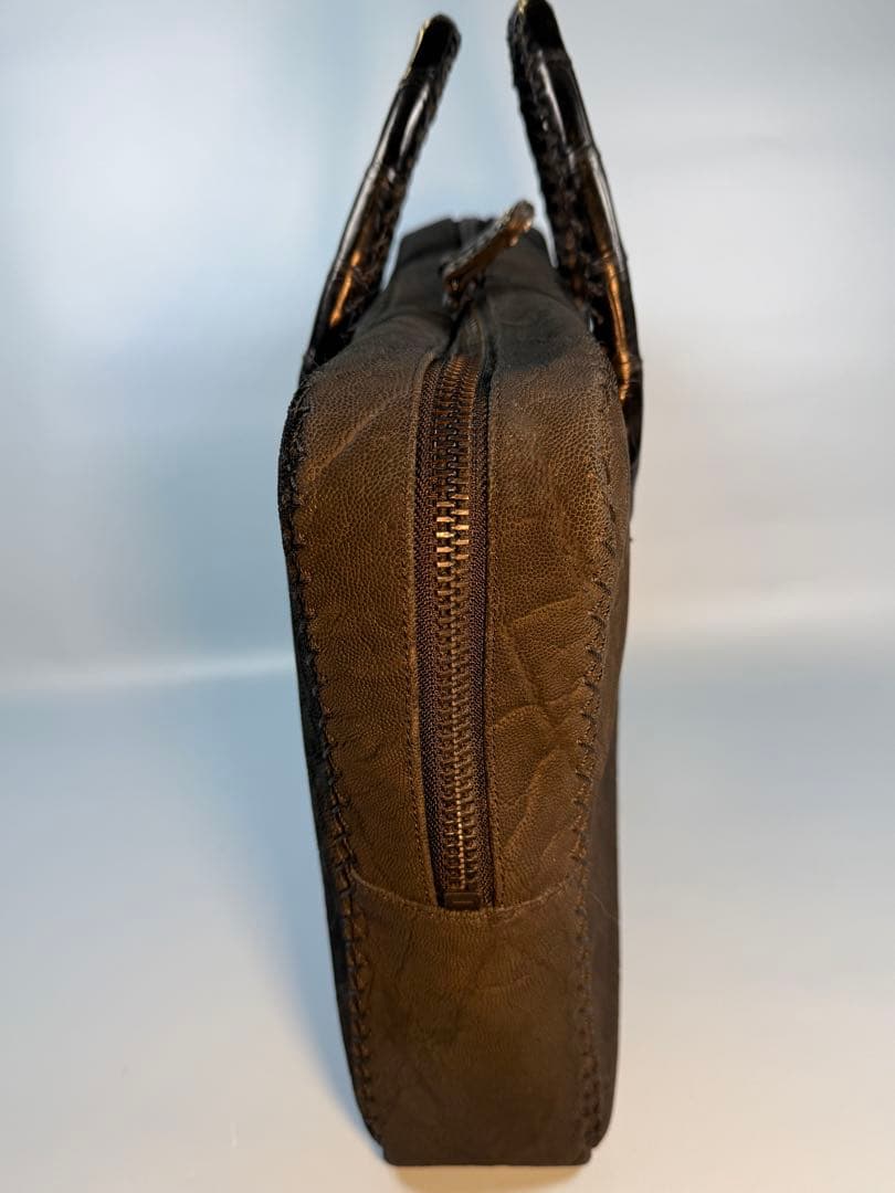 [限定品] FUNNY製STALLION,エレファント革手提げビジネスバッグ