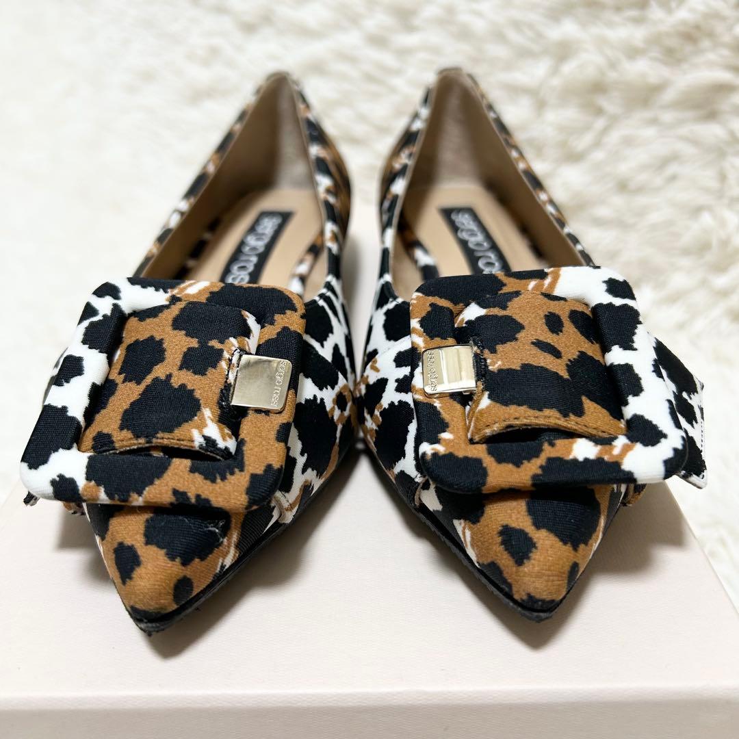 【美品】Sergio Rossi セルジオロッシ パンプス フラットシューズ
