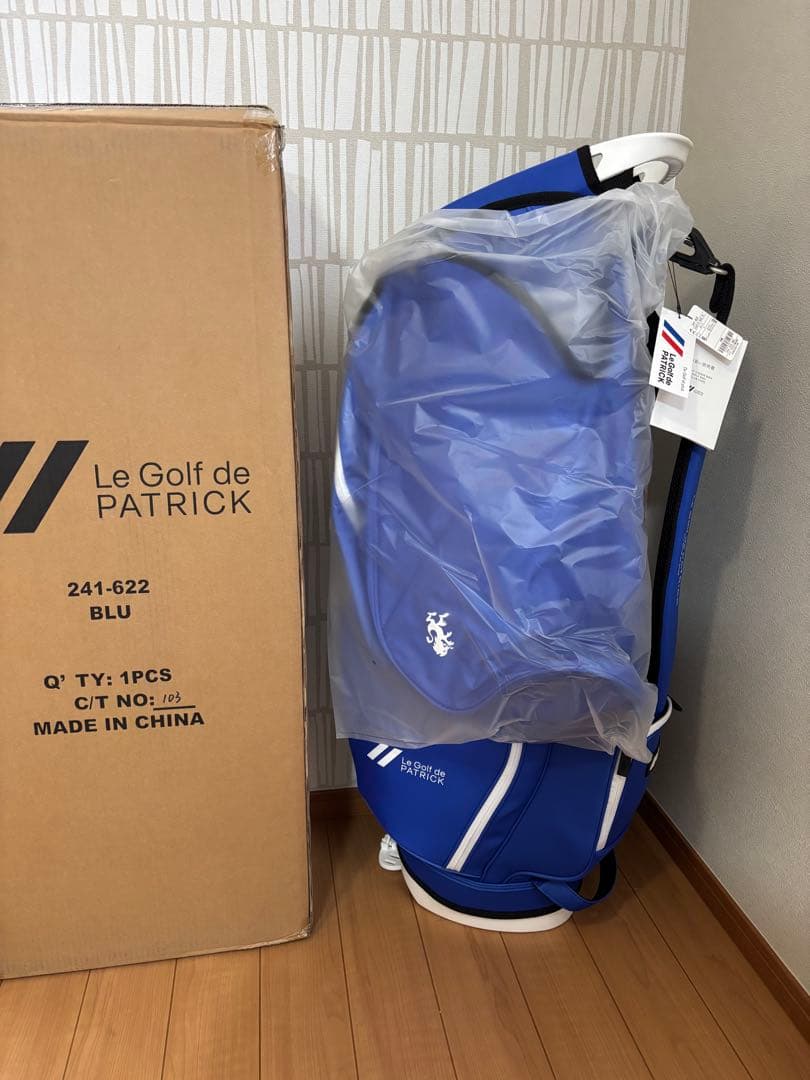 パトリック PATRICK ブルー スタンドキャディバッグ 2024 新品