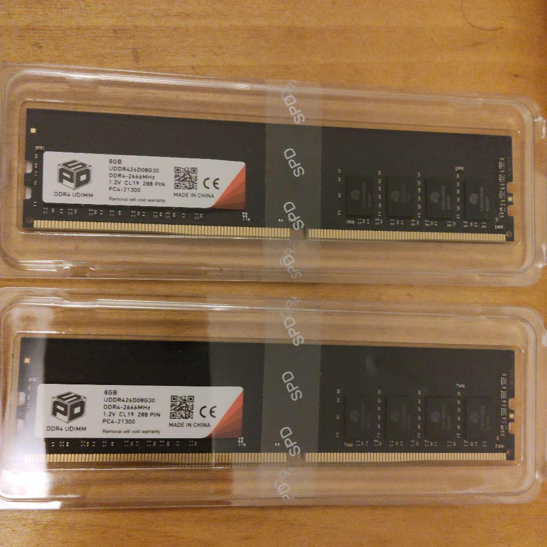 デスクトップ用メモリ16G(8GB×2枚)