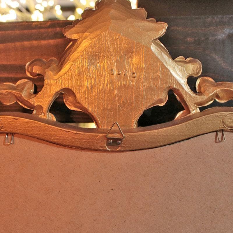 ウォールミラー イタリア製 ゴールド 金 壁掛け 124-676