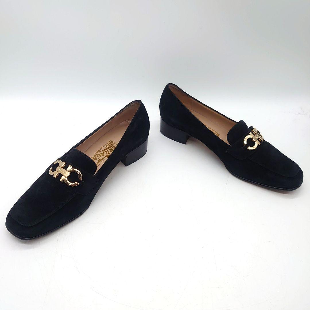 Salvatore Ferragamo スエード ガンチーニ ビットローファー