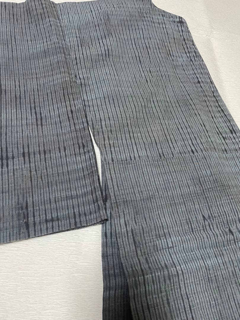 片貝絞り　紺仁　お仕立て品　木綿着物　片貝木綿　抱き幅狭め