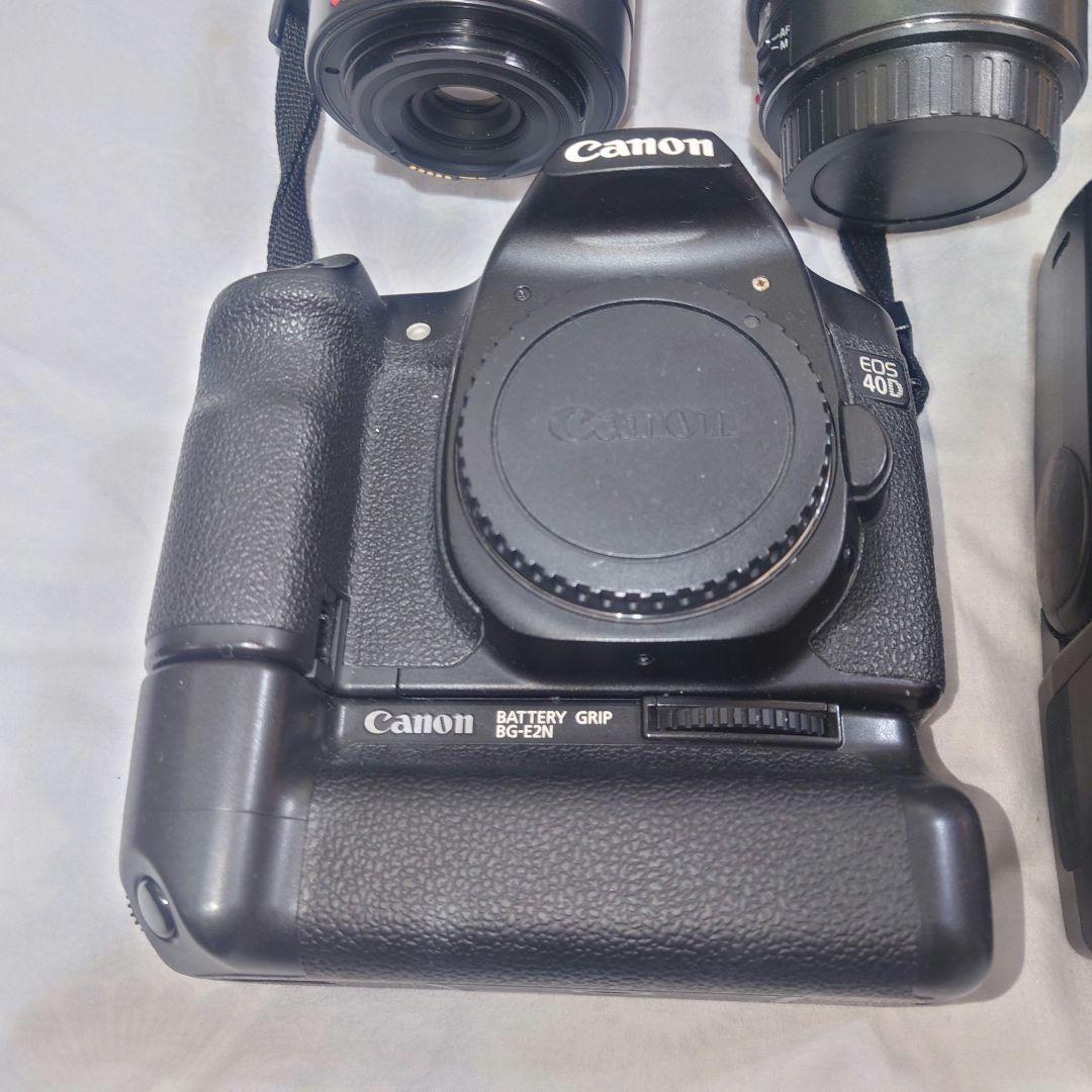 Canon EOS 40D バッテリーグリップ　レンズ2本　TAMRON