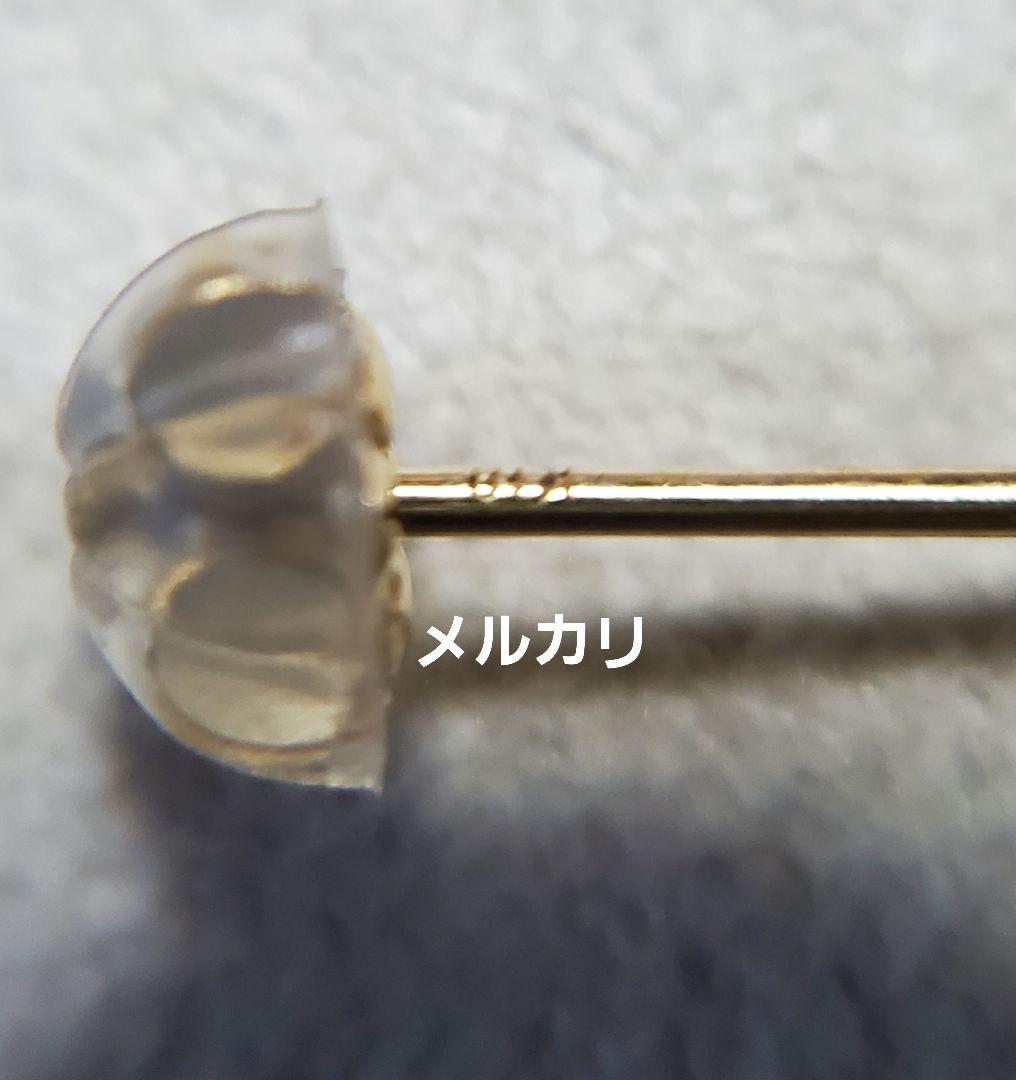 little emblem K18　カボション　ルビー　スタッドピアス