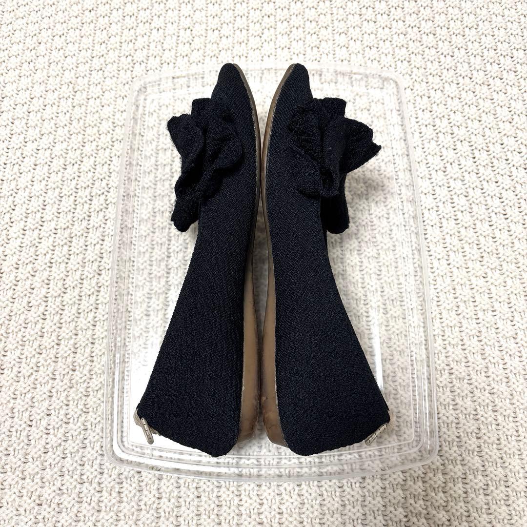 【ミュゲ*様】オッフェンOffen pointed-FRINフラットシューズ