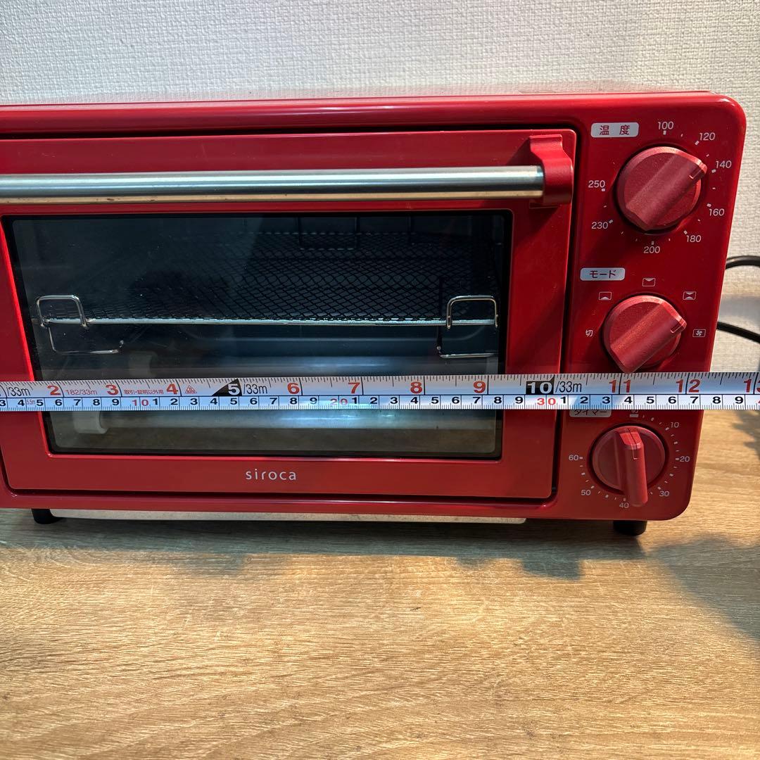 オーブン ノンフライ シロカ ST-4N231-R レッド トースター ヘルシー