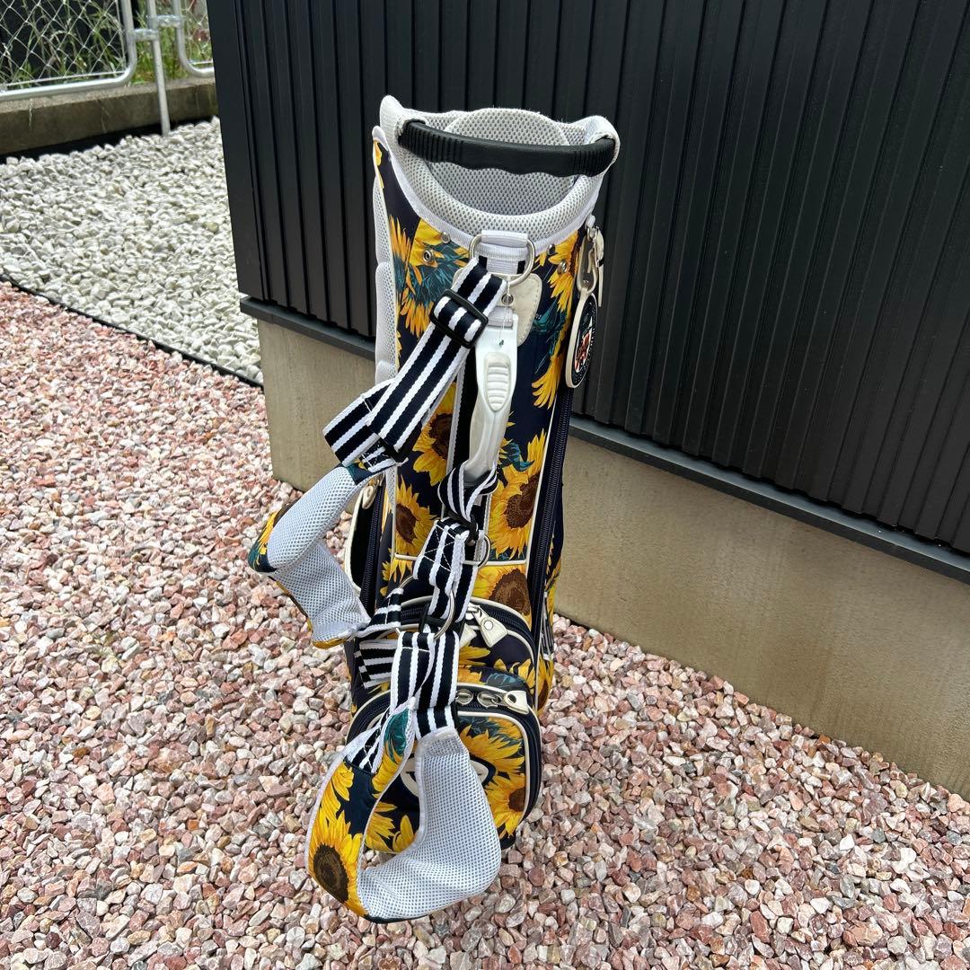 値下げ PEARLY GATES ひまわり柄 キャディバッグ