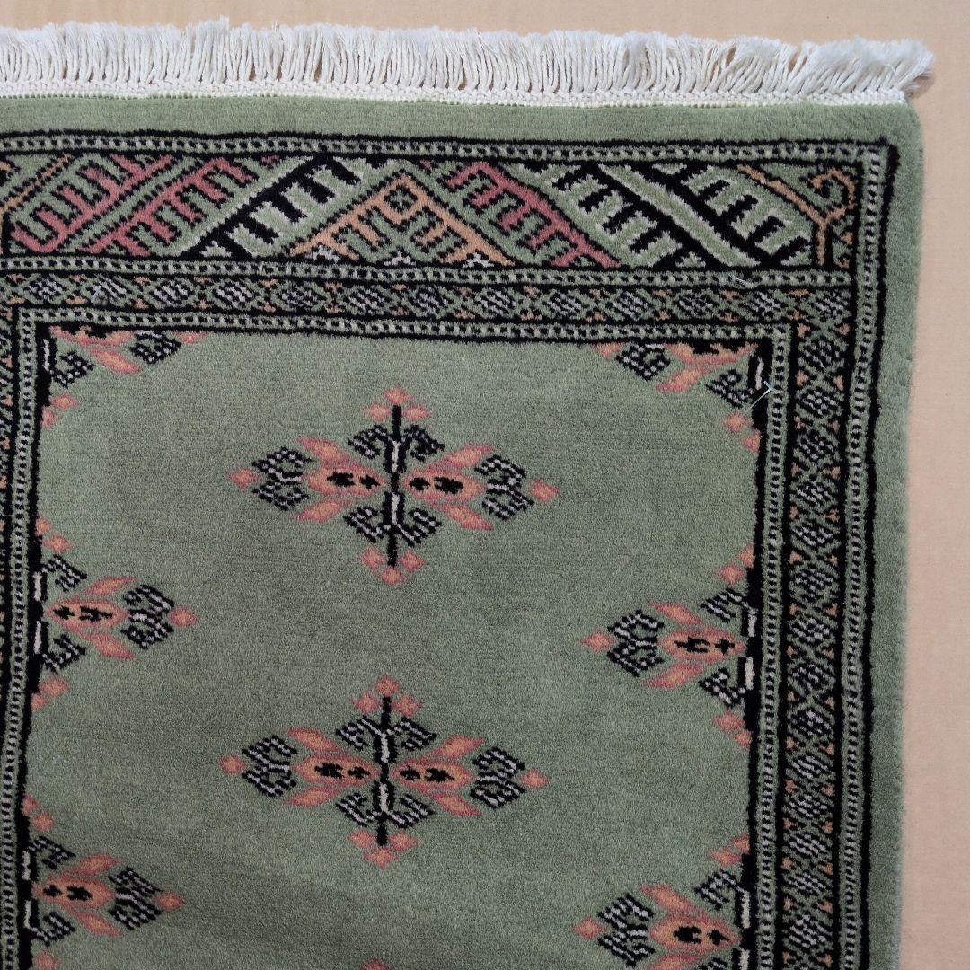 47x76cmパキスタン手織りマット(431)ギャッベ・ペルシャ・毛・じゅうたん