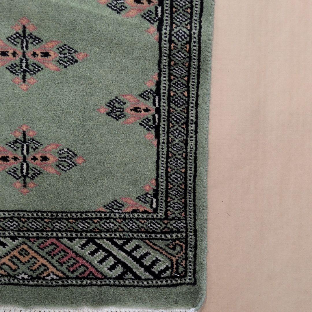 47x76cmパキスタン手織りマット(431)ギャッベ・ペルシャ・毛・じゅうたん