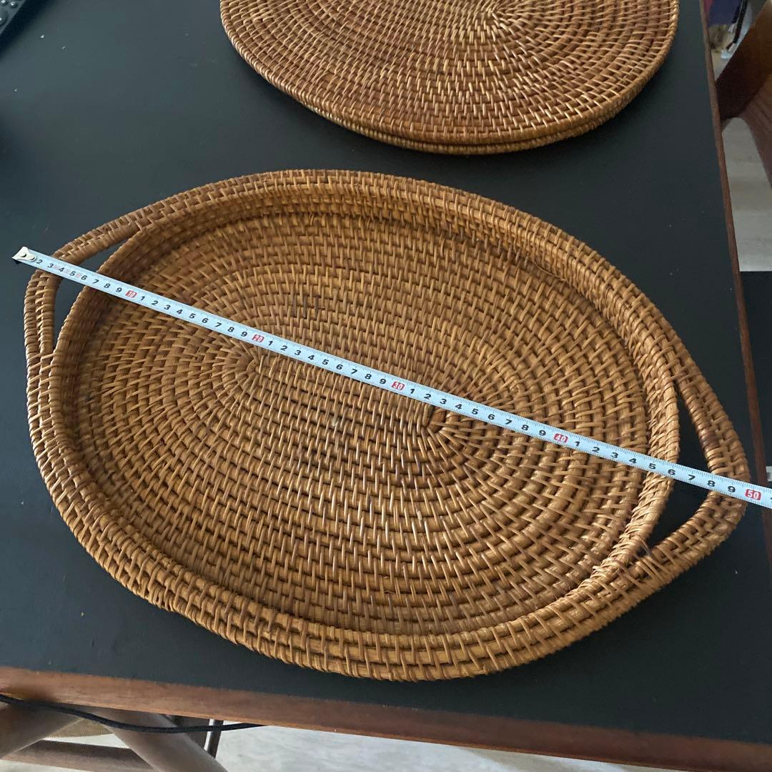 天然素材　ランチョンマット　トレー　アタ　テーブル　台所　キッチン　ダイニング