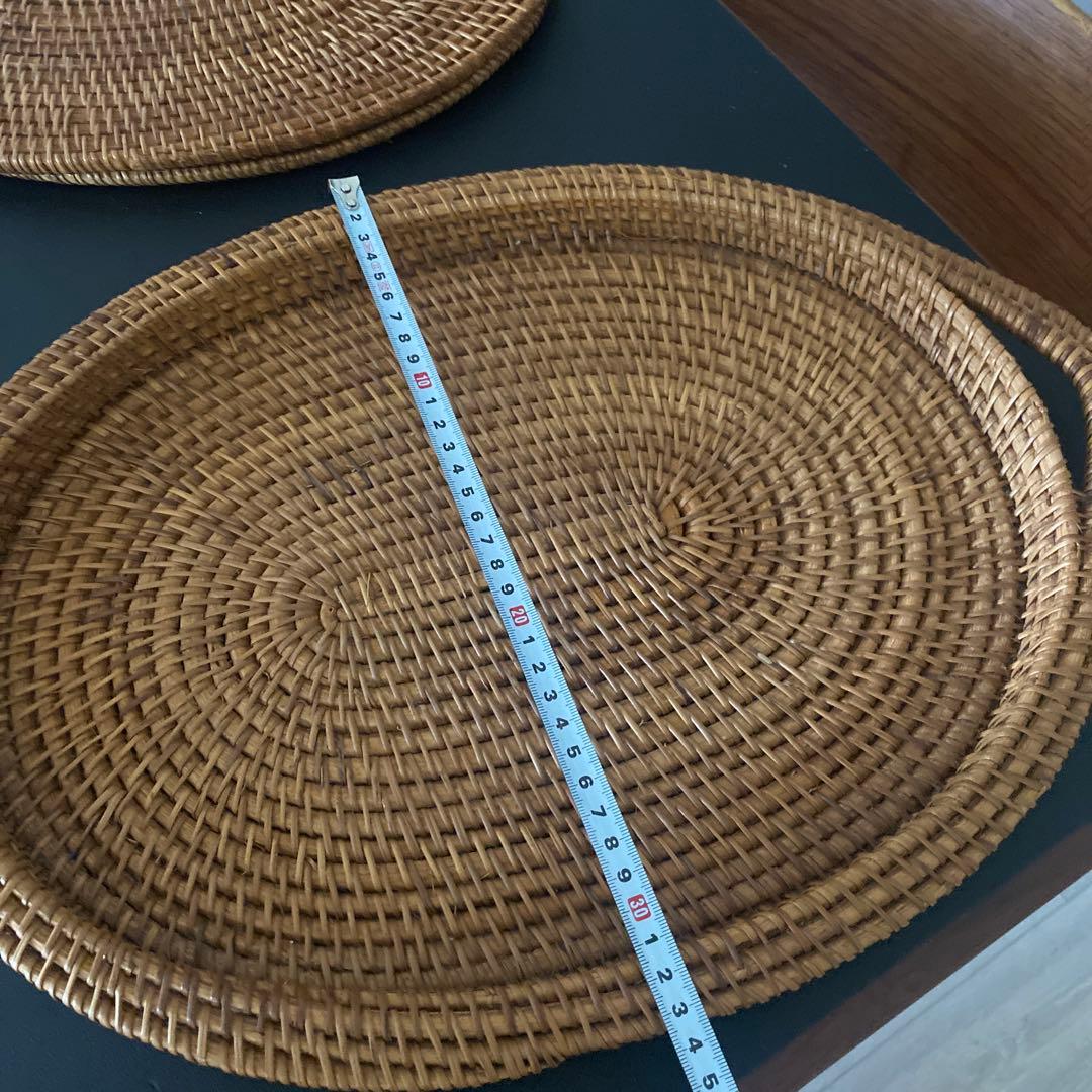 天然素材　ランチョンマット　トレー　アタ　テーブル　台所　キッチン　ダイニング