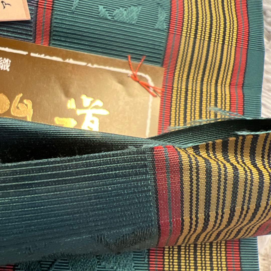 Maakii 有松絞り浴衣半幅帯セット　朝顔　本場筑前博多織　絹　綿　有松