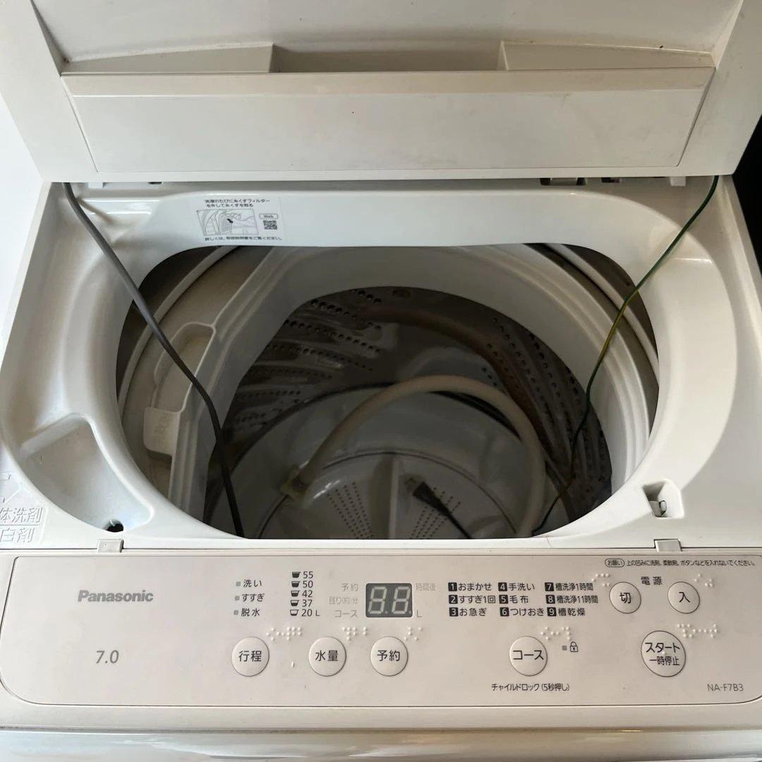 洗濯機 パナソニック NA-F7B3 7kg 2024年製