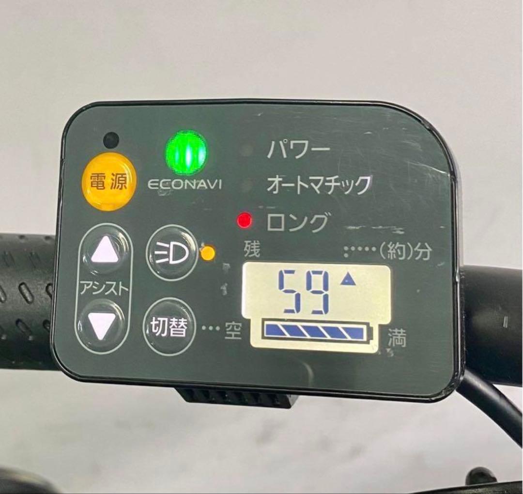 1年保証 送料無料　パナソニック　20インチ　カーキ色　人気　電動アシスト自転車