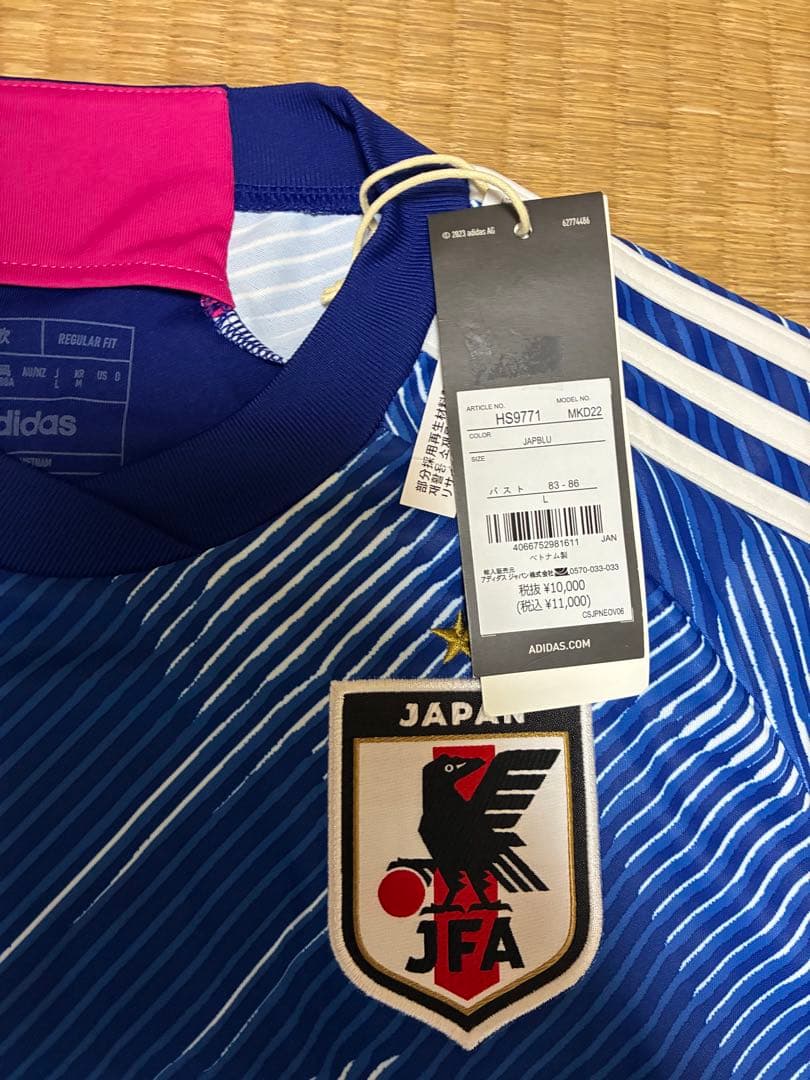 なでしこジャパン　清水梨沙　直筆サイン入りユニフォーム　Lサイズ　adidas製