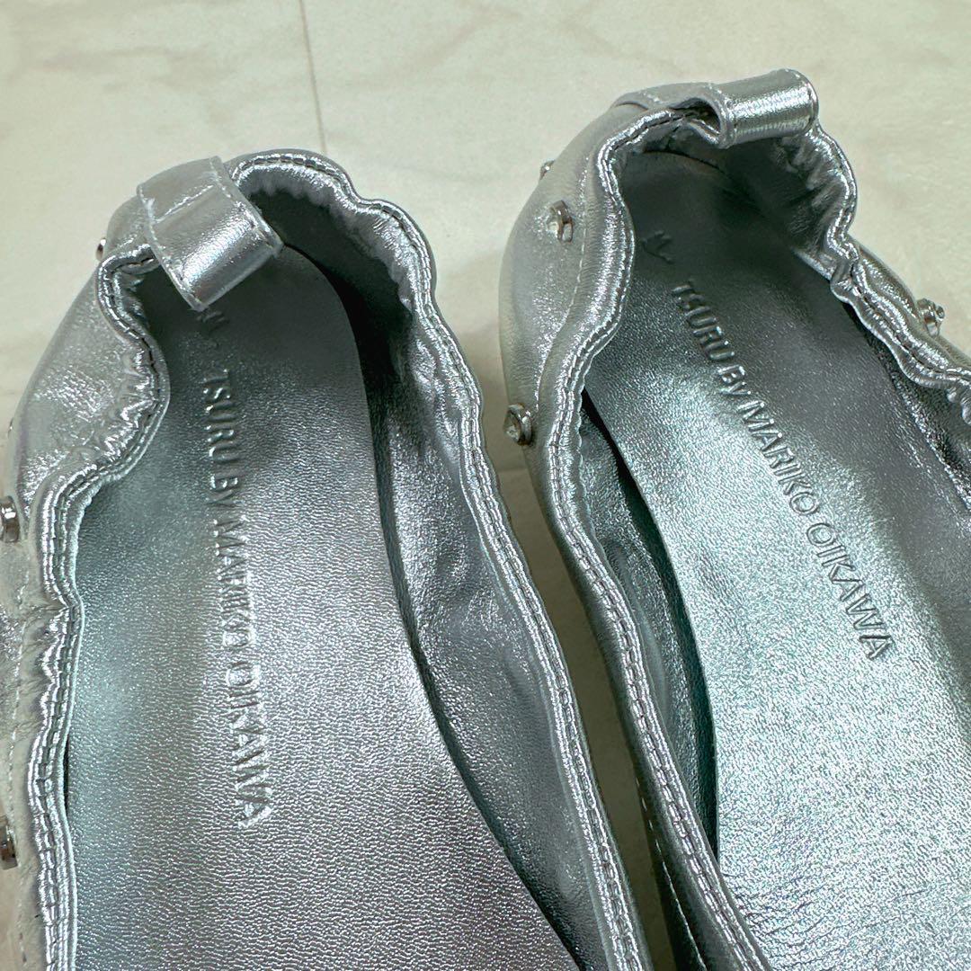 ツルバイマリコオイカワ Millenia バレエシューズ　今期　スタッズ