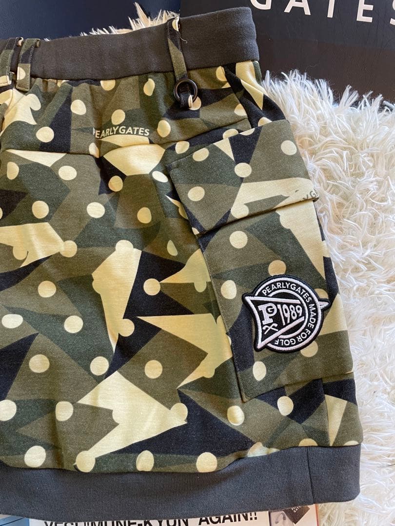 PEARLY GATES ラグウォーム カモ柄ドットスカートサイズ1