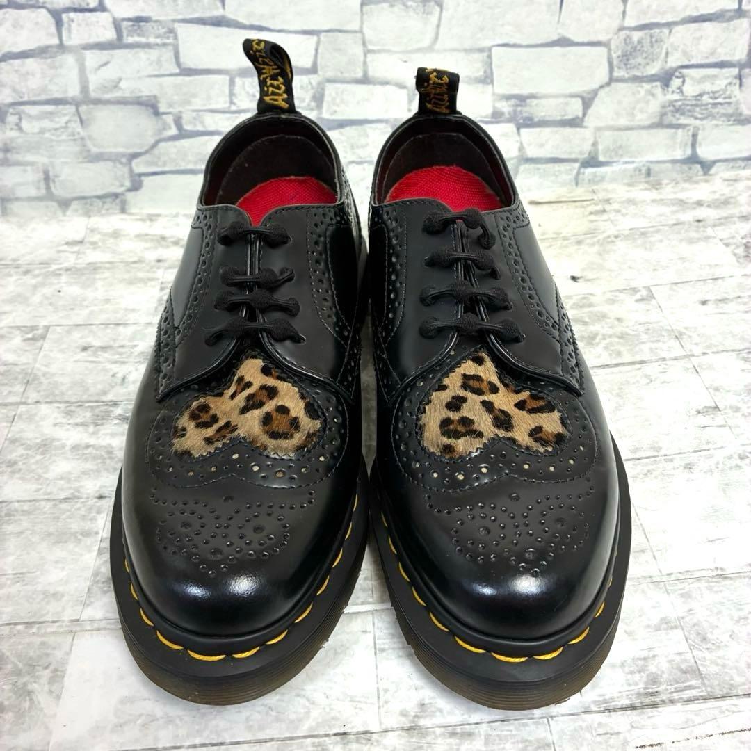Dr. Martens ジョイス ハート レオパード ハラコ レザー 豹柄