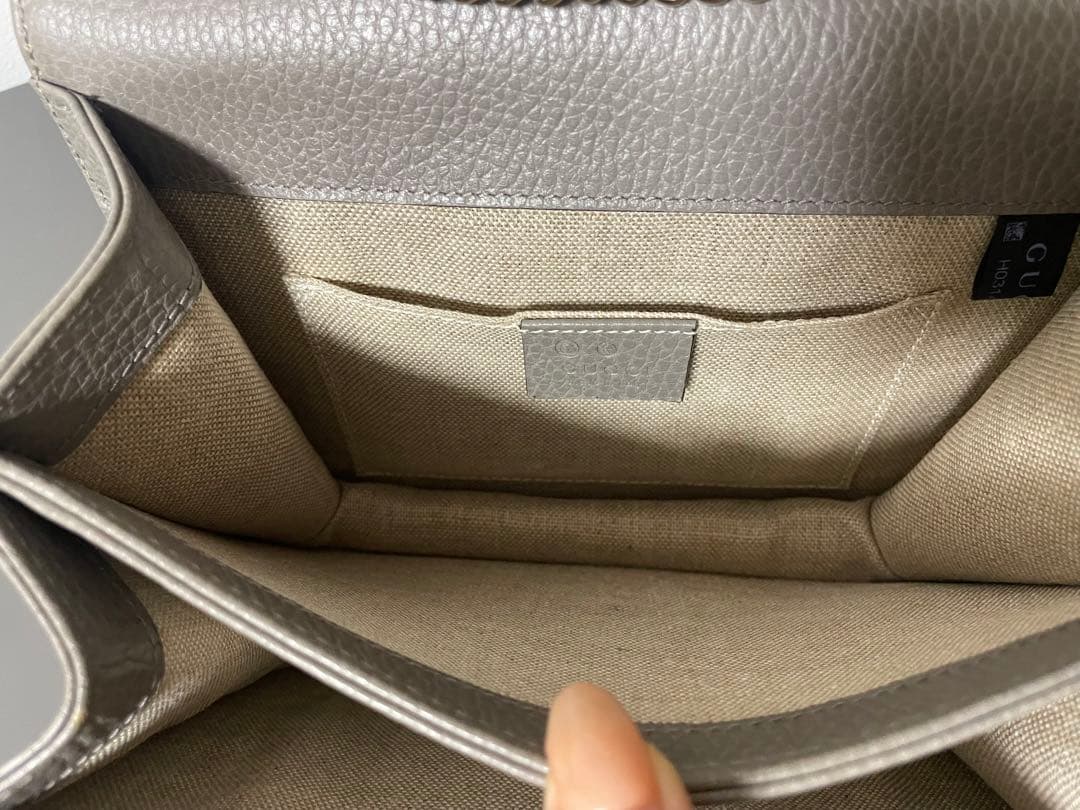 ル*フ様 【最終値下価格】【美品✨】GUCCI グレー ショルダーバッグ