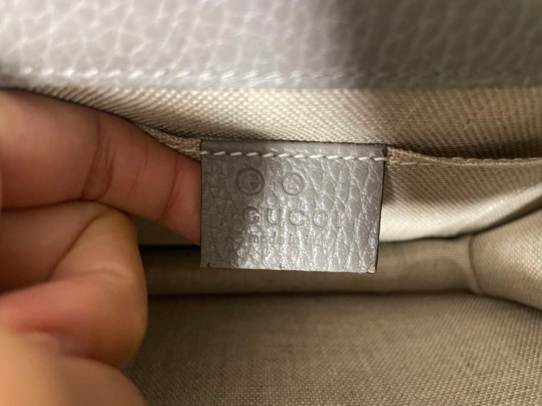 ル*フ様 【最終値下価格】【美品✨】GUCCI グレー ショルダーバッグ